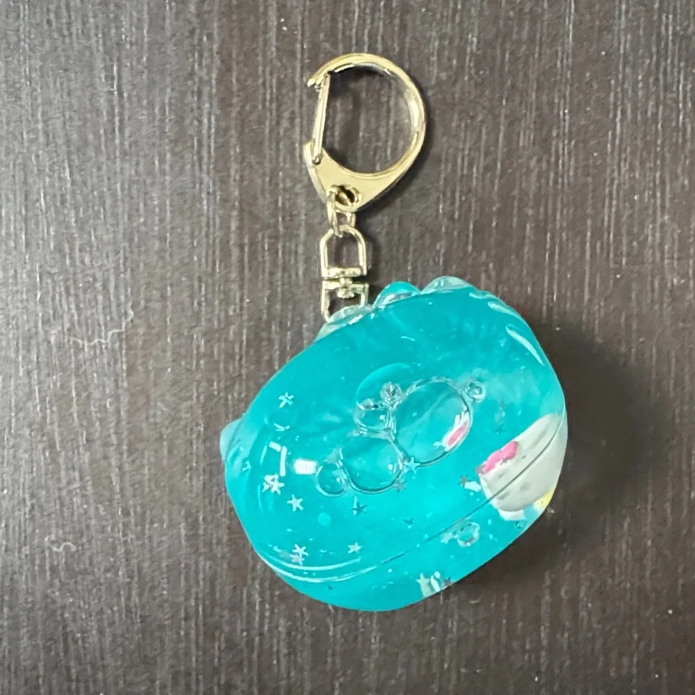 Sanrio Hello Kitty Snowglobe keychain and credit card stickers - Picture 2 of 6
